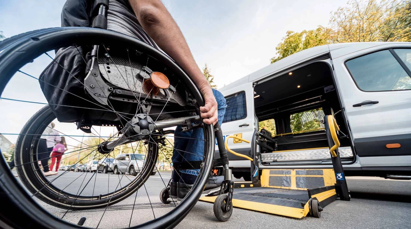 Special mobility vehicle for wheelchair users